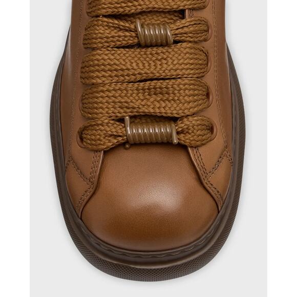 NIB BURBERRY RANGER DARK BROWN LEATHER LACE UP HIKING BOOTS US 12 45 ITALY $1K - Picture 9 of 16